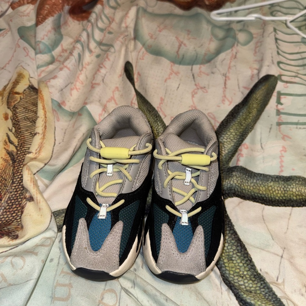 Yeezy Kids Sneakers - Black, Gray, Teal, Yellow